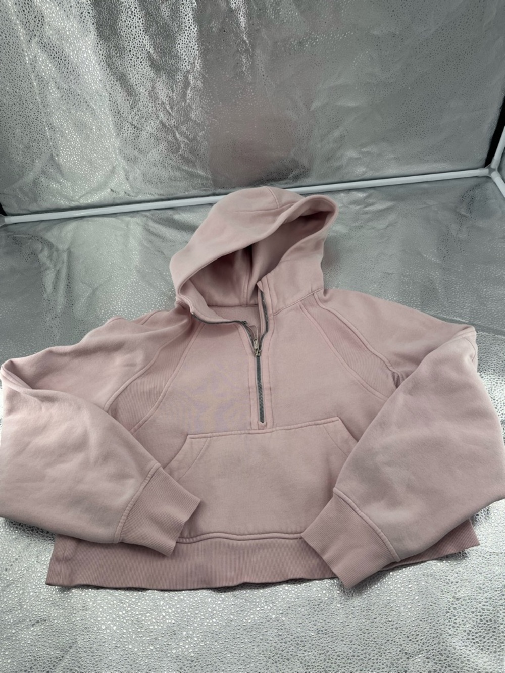 Lululemon Scuba Oversized Half-Zip Hoodie Size XS/S Light Pink - Picture 6 of 13